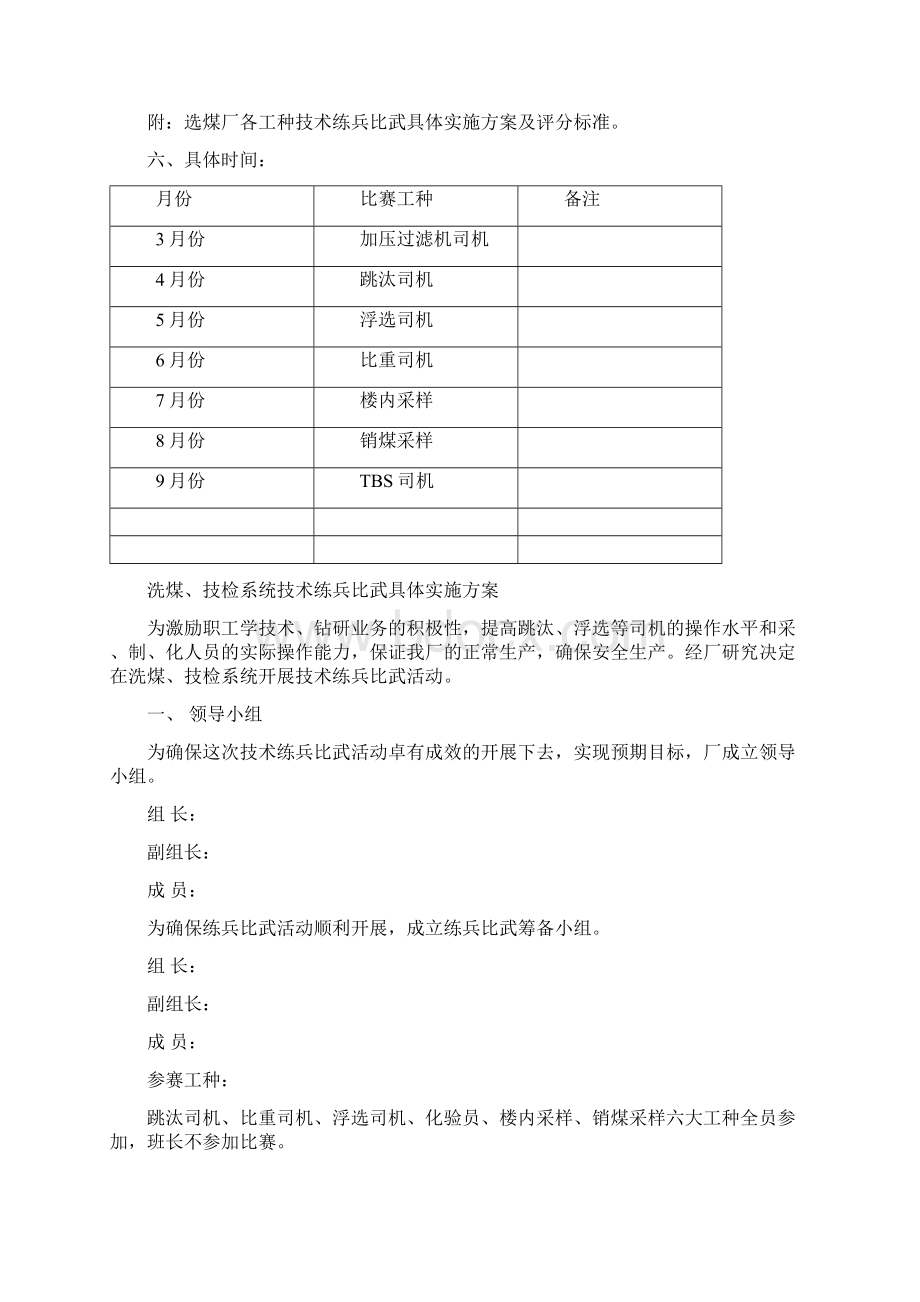 选煤厂年度技术练兵比武规划.docx_第2页