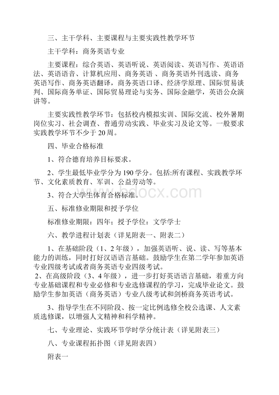 商务英语专业人才培养内容及方向可行性方案.docx_第2页