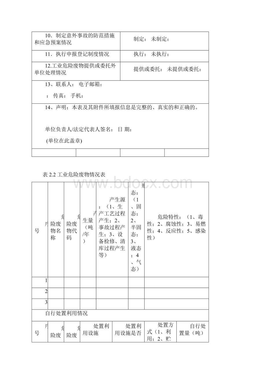 河南省危险废物管理台帐Word文档格式.docx_第3页