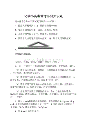 化学小高考常考必背知识点.docx