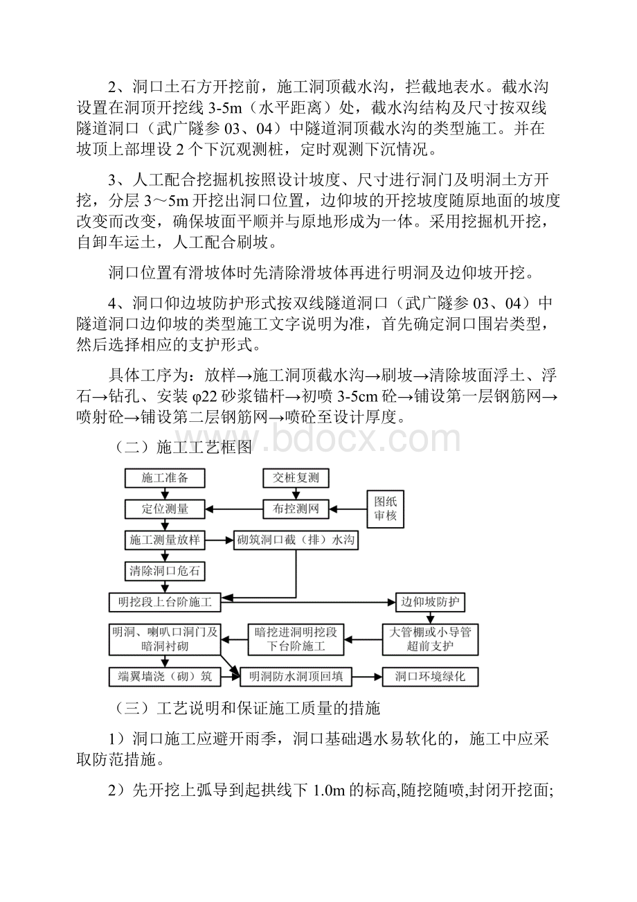 隧道工程洞口明洞施工工艺方案docWord文档格式.docx_第2页