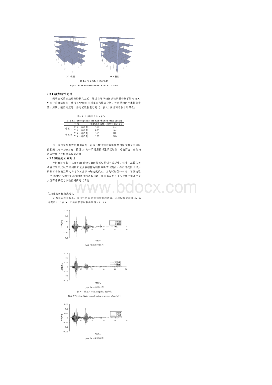 对应不同性能钢筋混凝土模型结构的数值模拟.docx_第3页