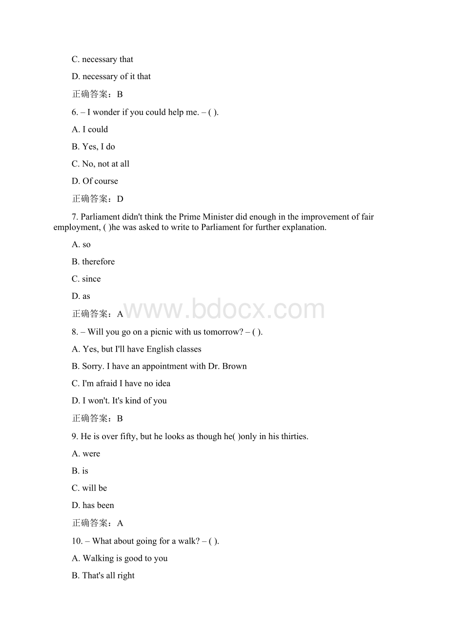 大学英语3 奥鹏在线考试答案亲测.docx_第2页