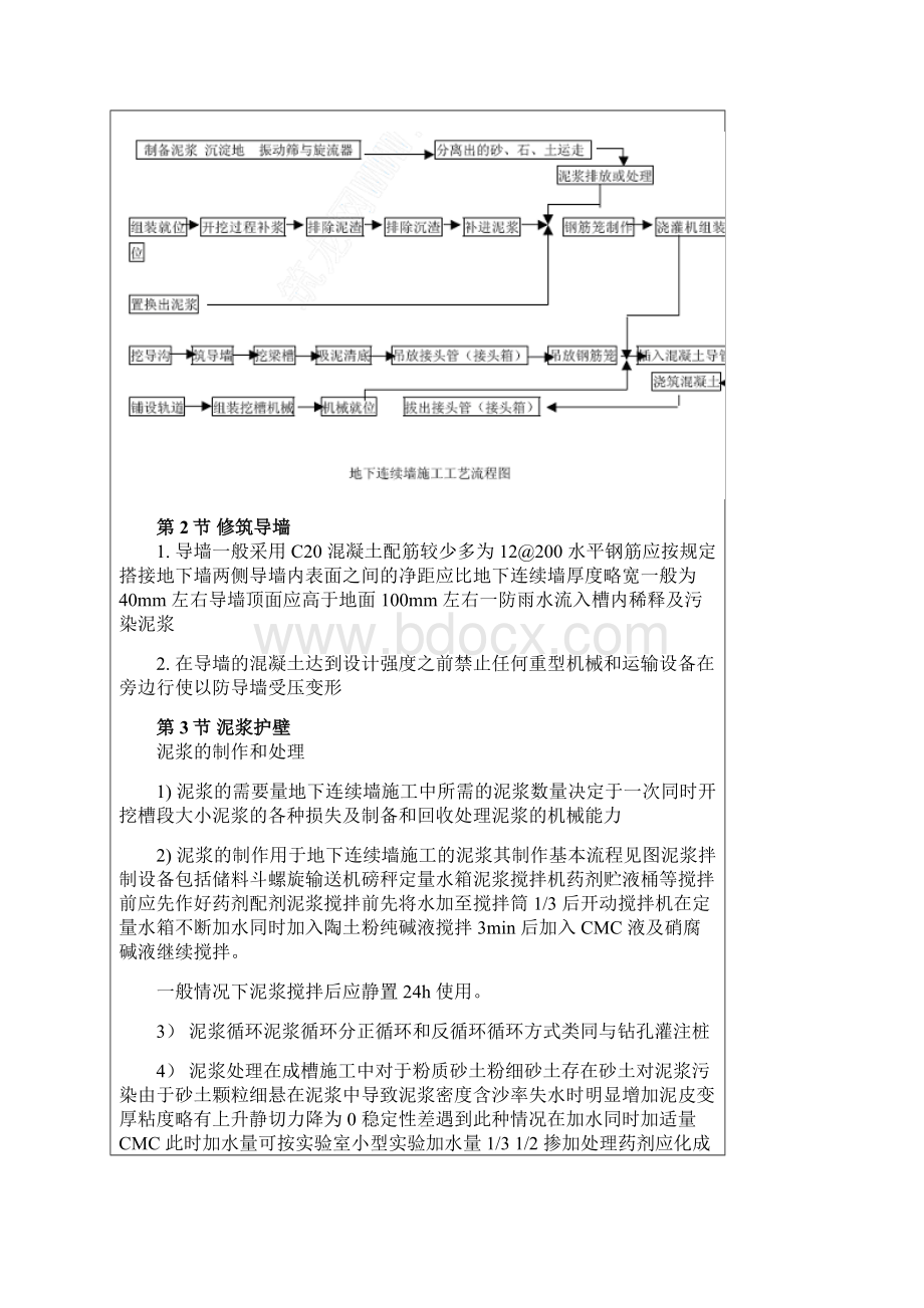 新编辑地下连续墙施工工艺标准Word格式.docx_第3页