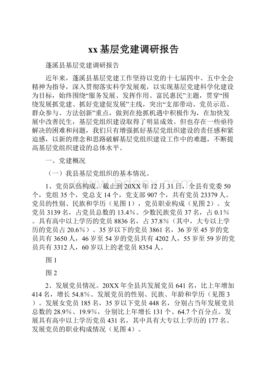 xx基层党建调研报告.docx_第1页