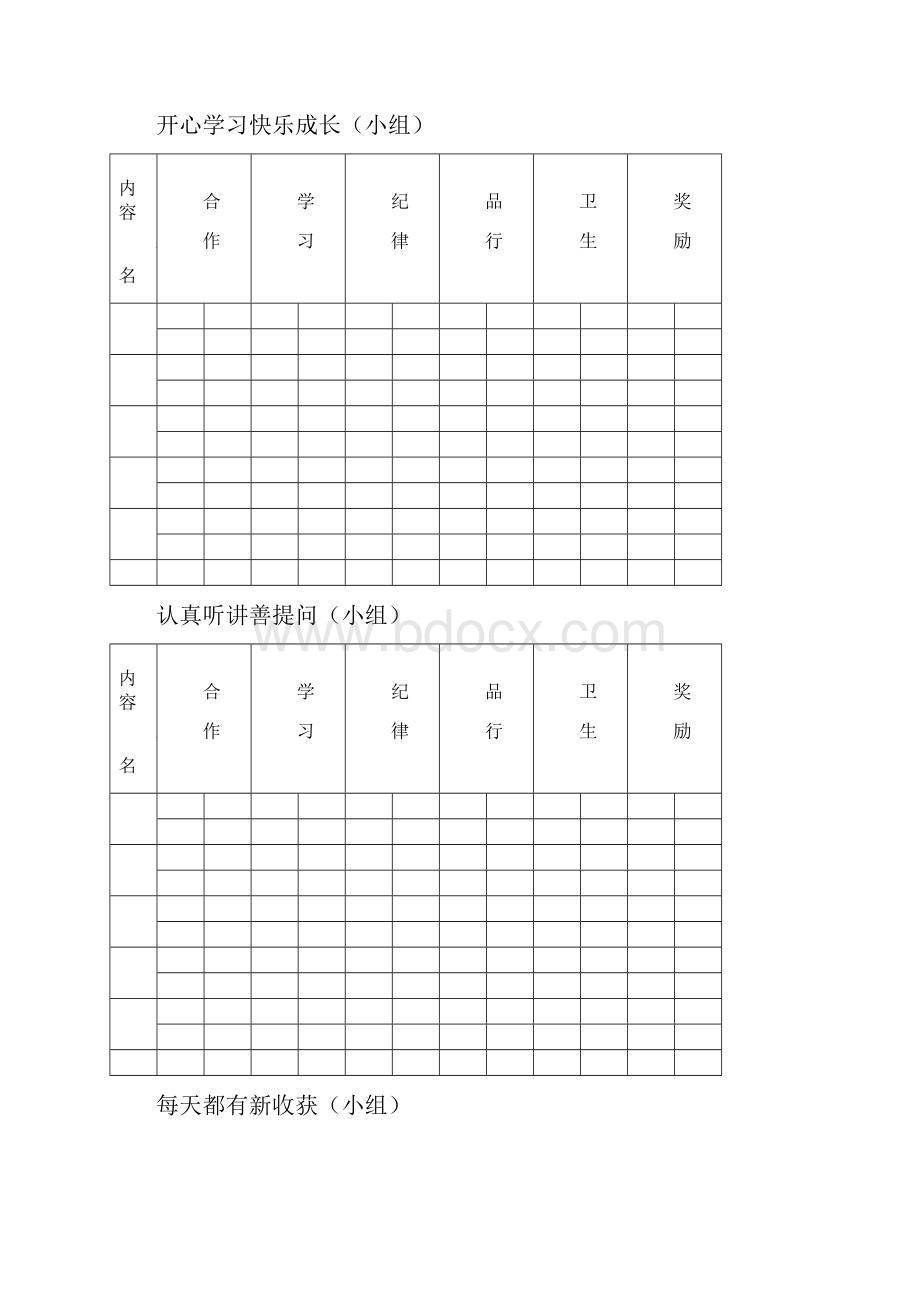 小组合作展示表新Word文件下载.docx_第2页