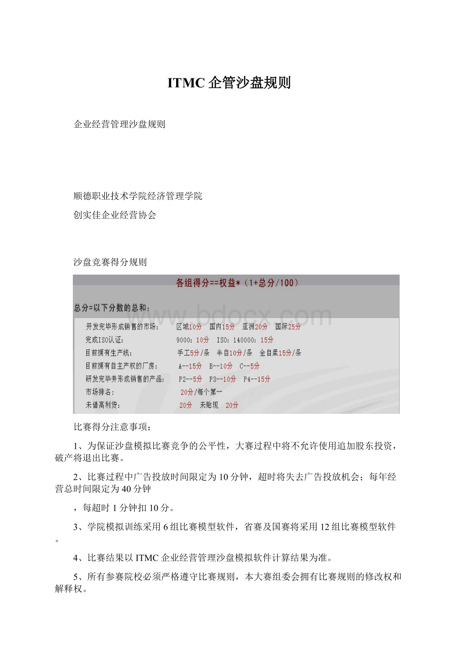 ITMC企管沙盘规则.docx