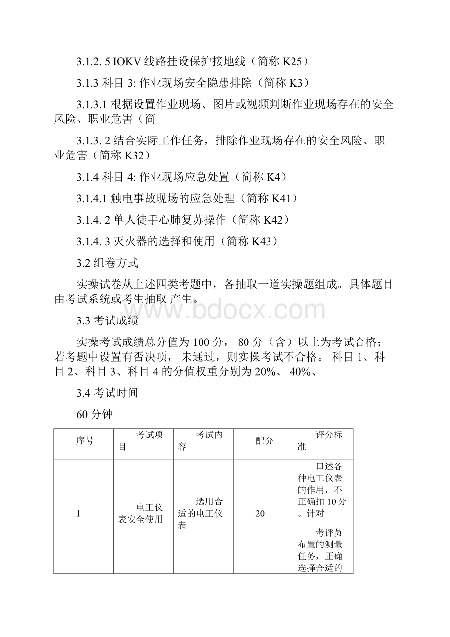 高压电工作业安全技术实际操作考试标准.docx_第2页