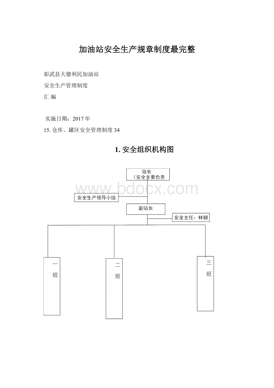 加油站安全生产规章制度最完整.docx_第1页