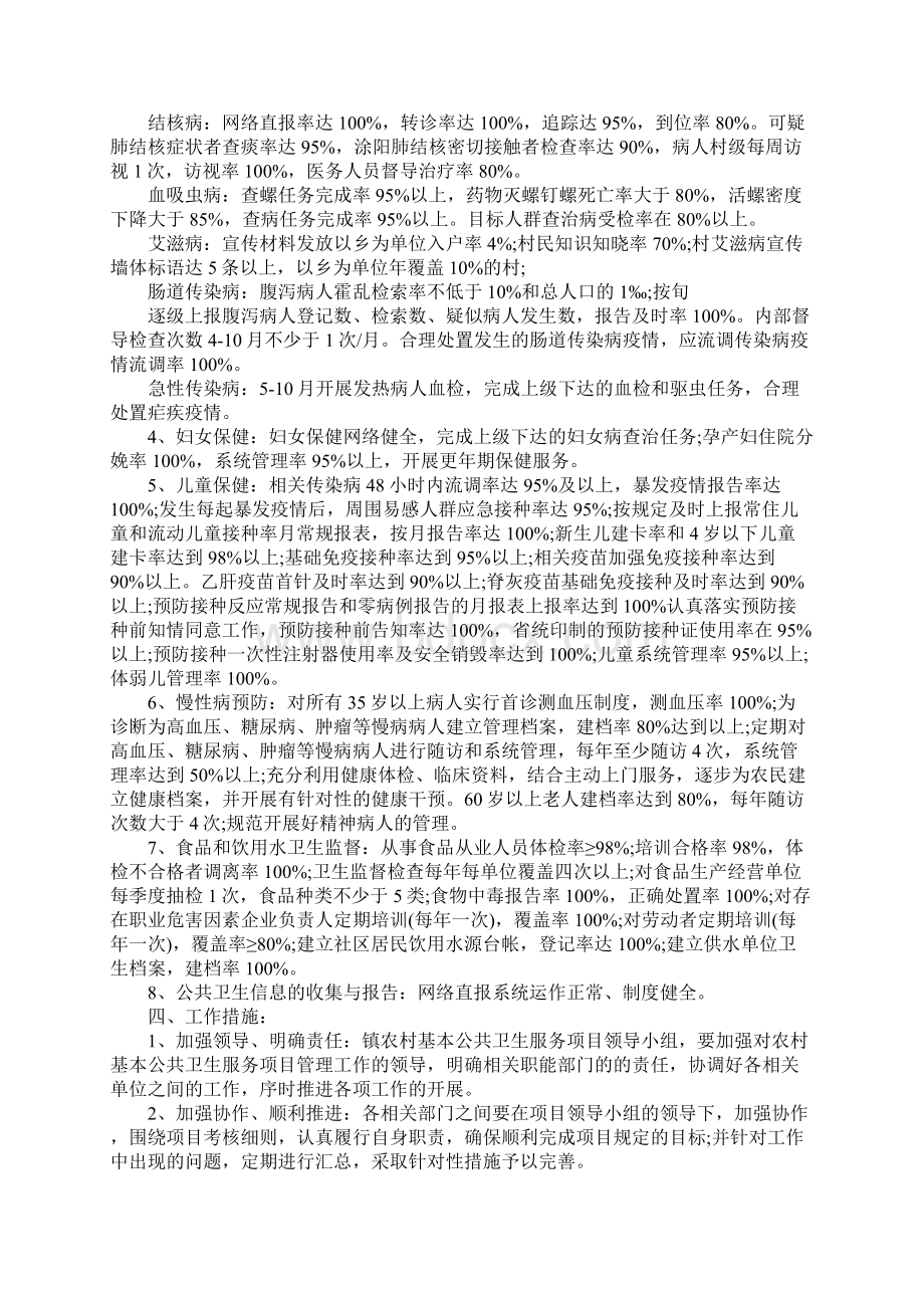 卫生服务站工作计划书完整版.docx_第2页