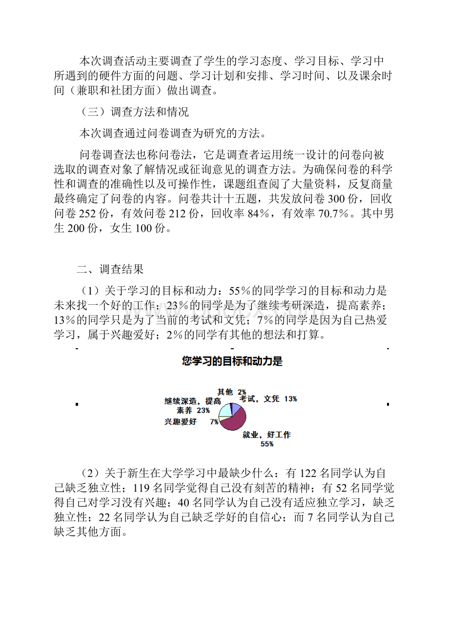 总结学生学习态度调研报告.docx_第2页