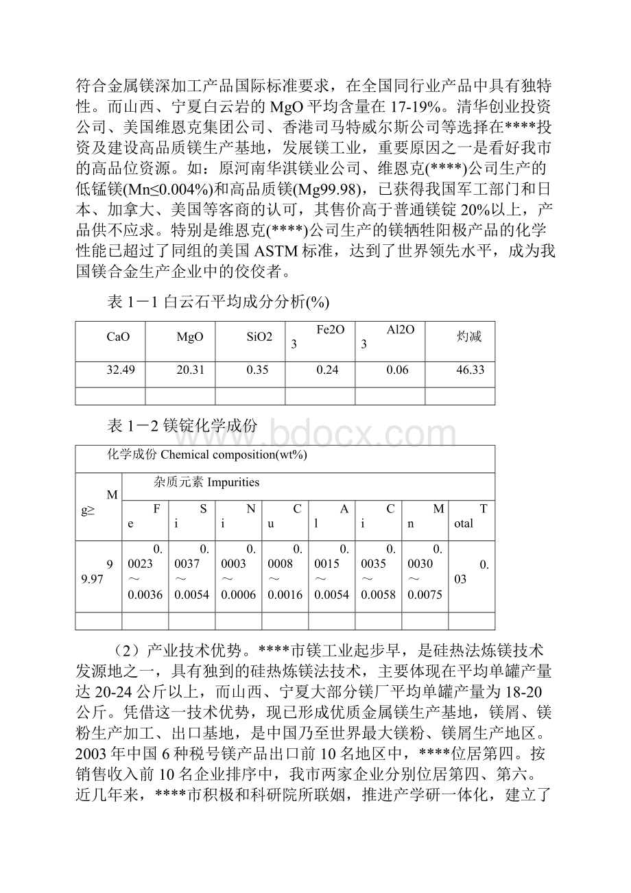 年产1万吨镁合金板材项目可行性研究报告.docx_第2页