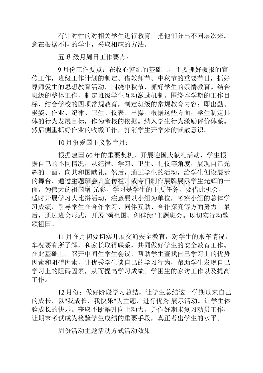 学校年度班主任工作计划4篇.docx_第3页