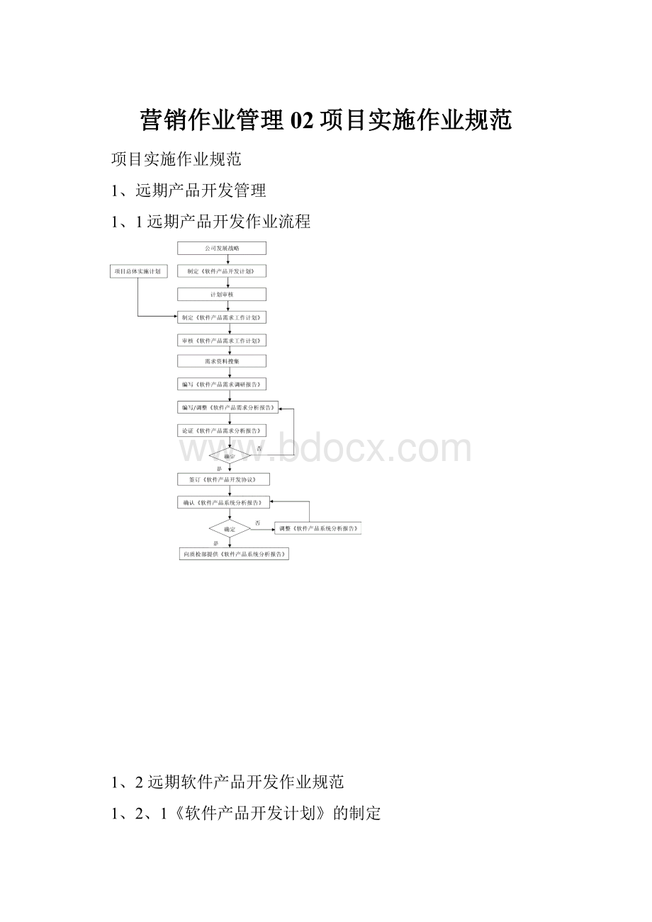 营销作业管理02项目实施作业规范文档格式.docx