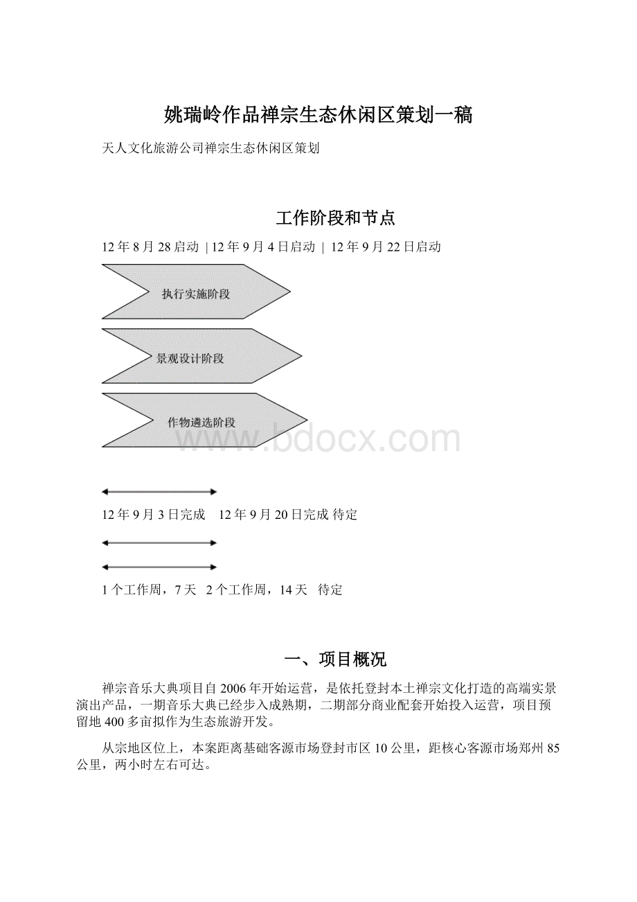 姚瑞岭作品禅宗生态休闲区策划一稿Word文档格式.docx