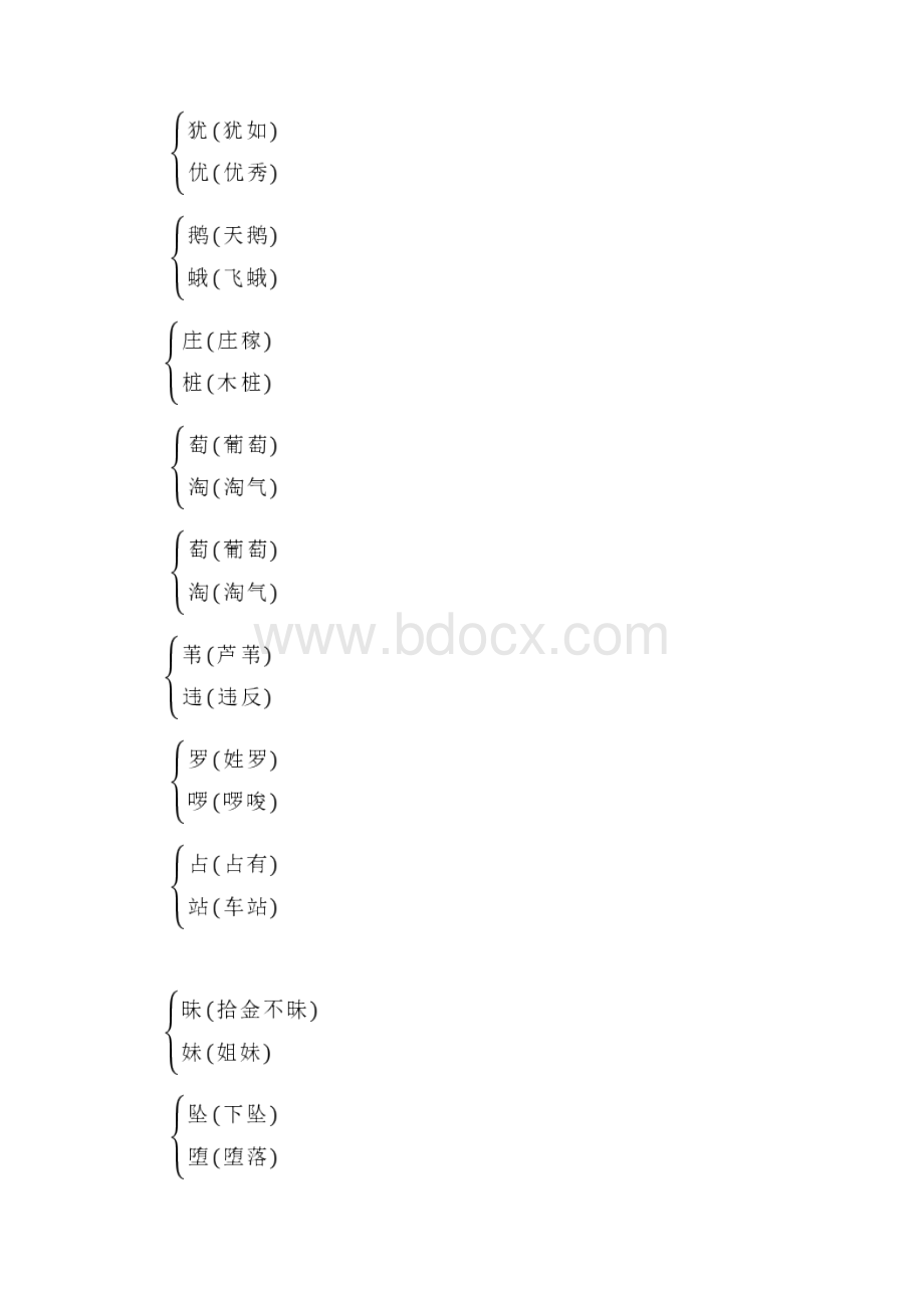 部编版四年级上册语文期末知识点汇总.docx_第3页