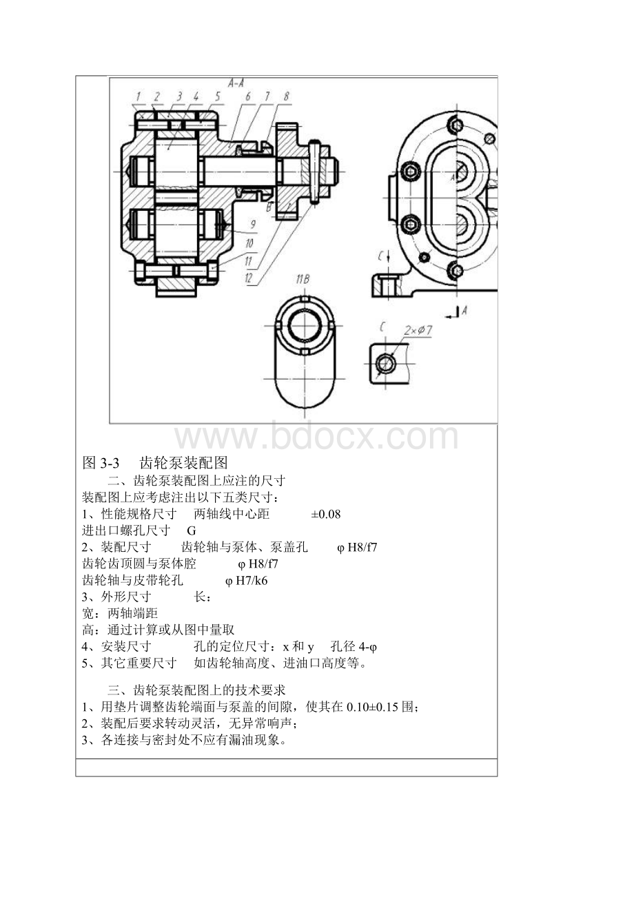 齿轮油泵的测绘装配图的画法.docx_第2页