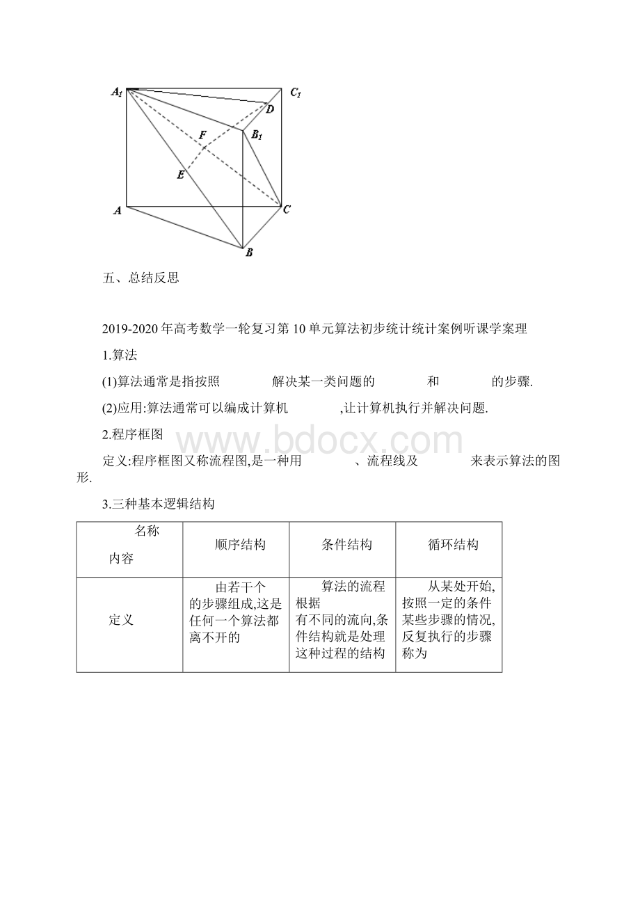 高考数学一轮复习空间向量综合应用教学案.docx_第3页