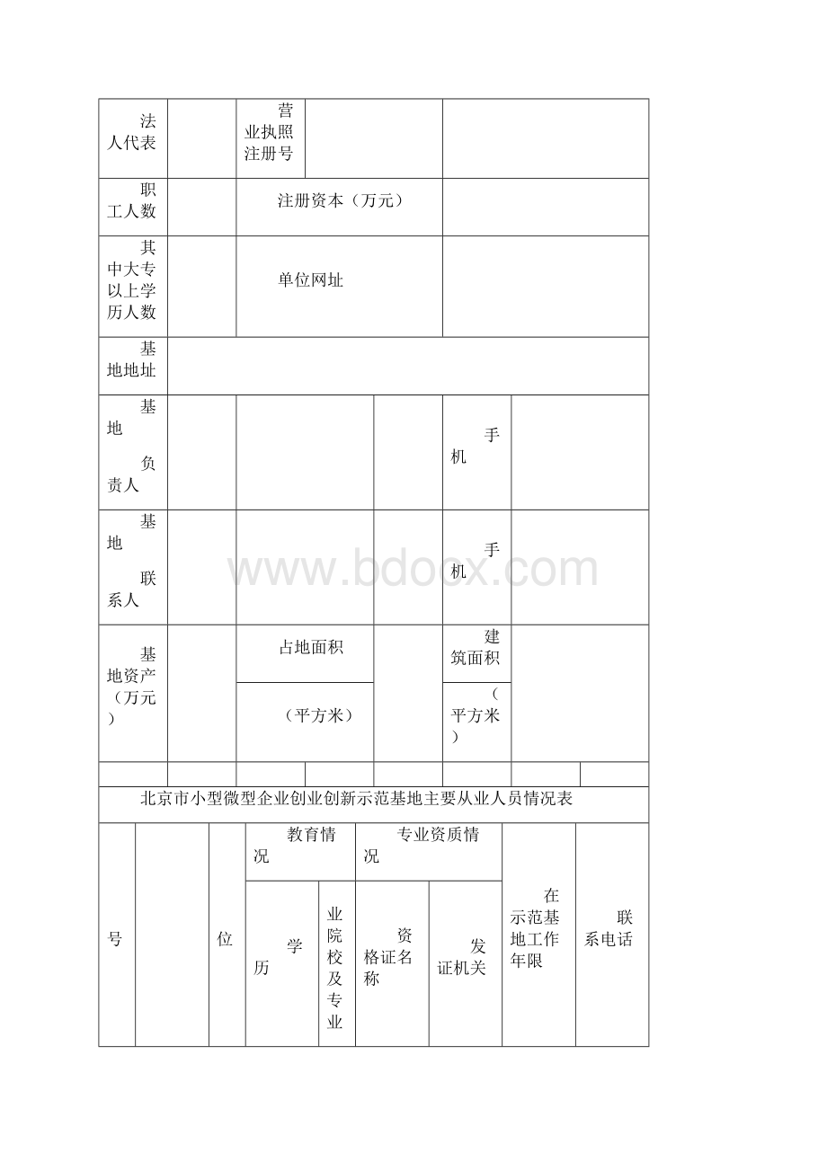 北京市小型微型企业创业创新示范基地认定申请报告.docx_第2页