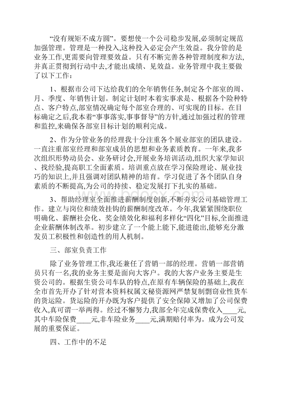 业务员年终总结范文精选5篇Word文档下载推荐.docx_第2页