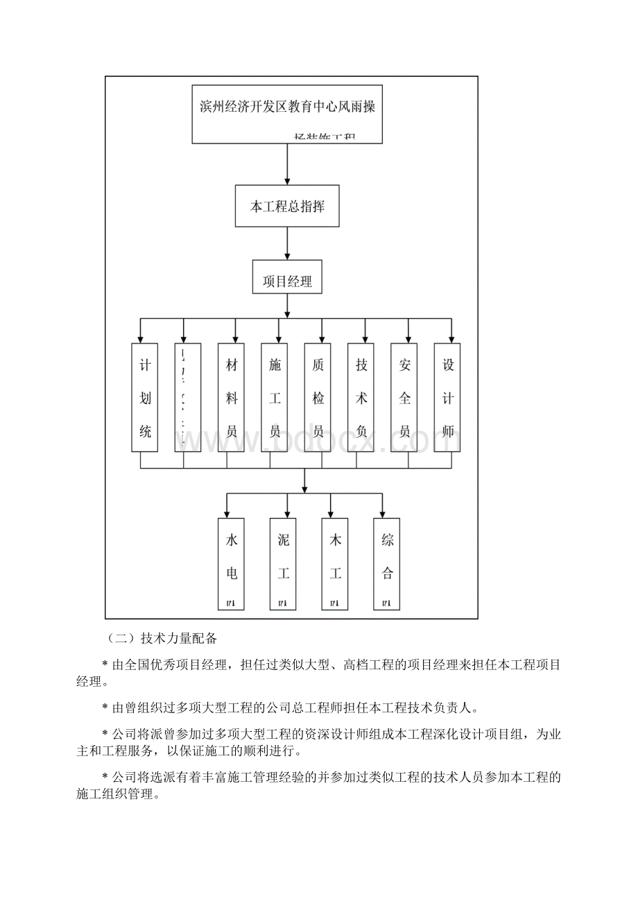 风雨操场施工组织设计内容.docx_第2页