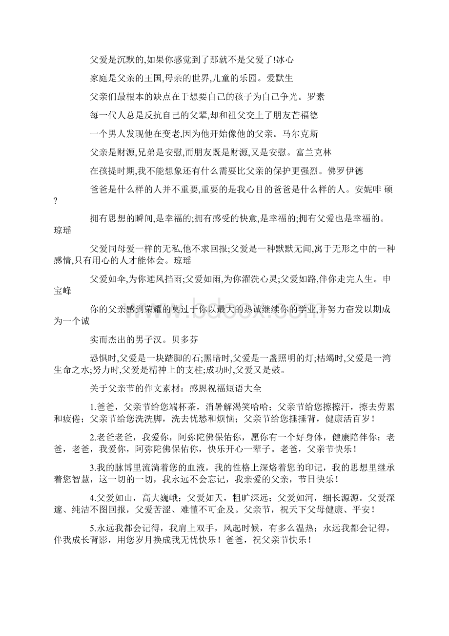 父亲节爸爸我想对你说作文文档格式.docx_第3页