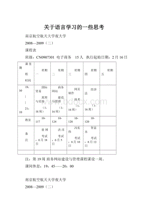 关于语言学习的一些思考Word文件下载.docx