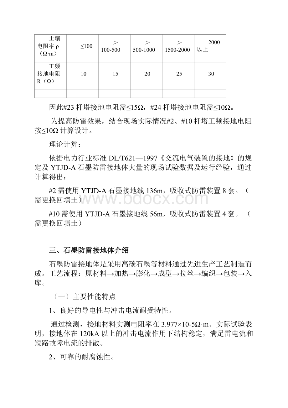 石墨防雷接地体降阻施工方案.docx_第2页