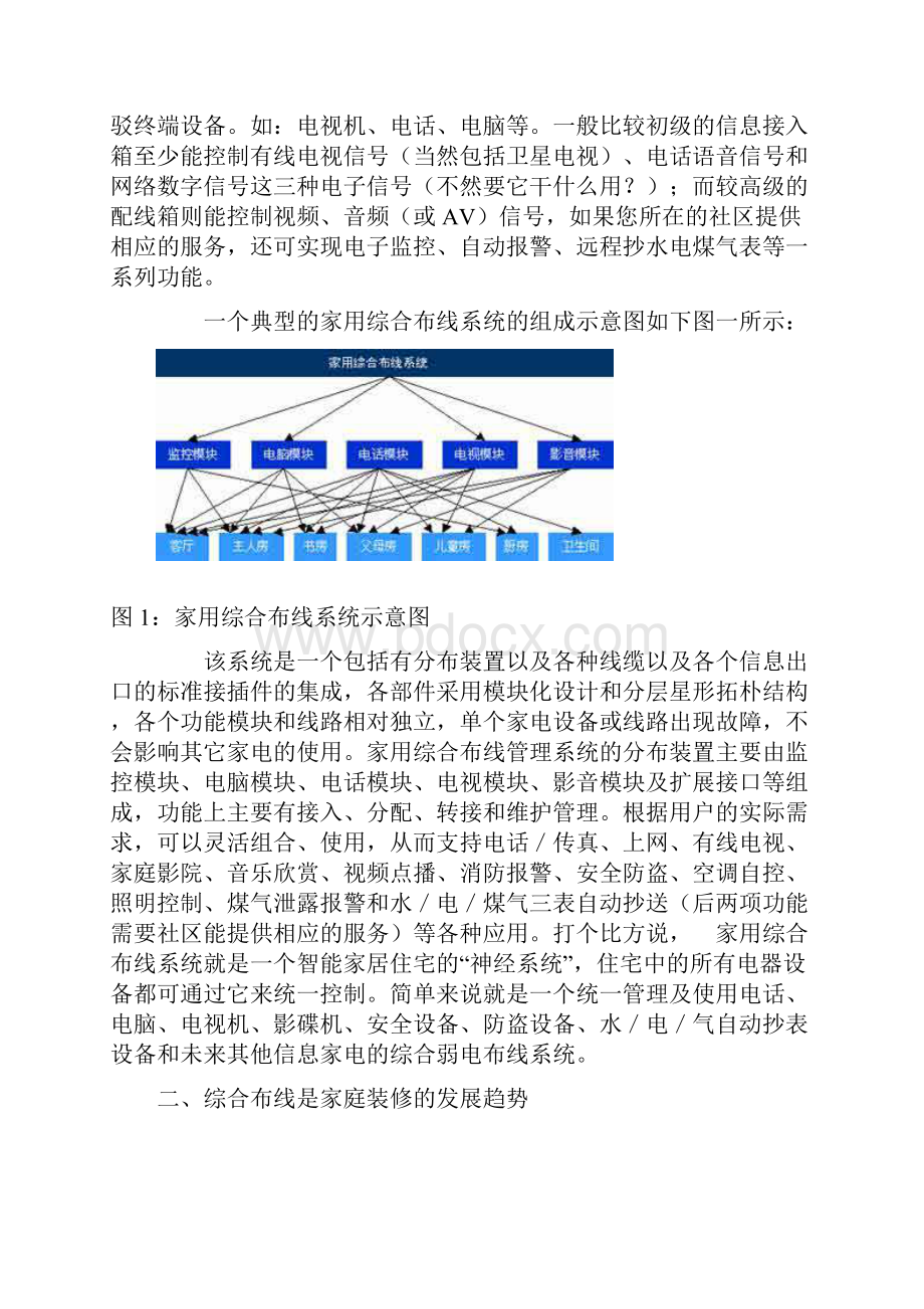 家庭综合布线设计Word格式文档下载.docx_第2页