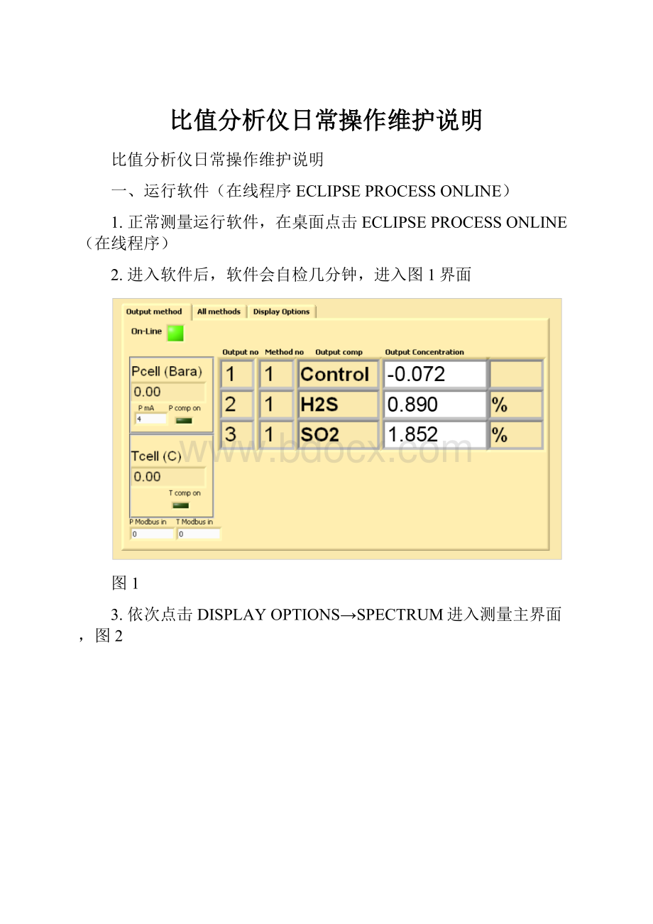 比值分析仪日常操作维护说明.docx