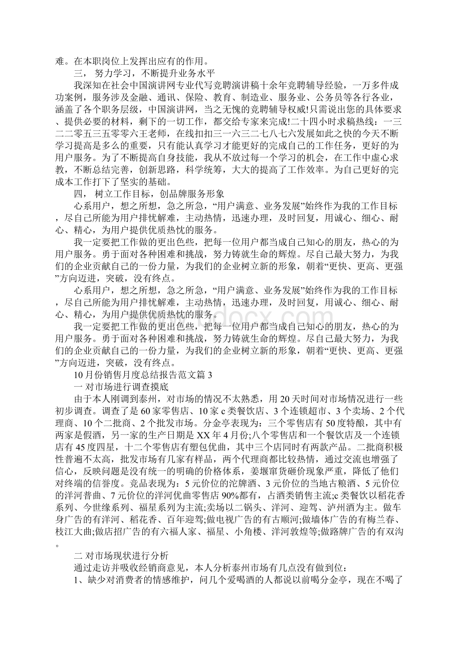 版份销售月度总结报告Word下载.docx_第3页