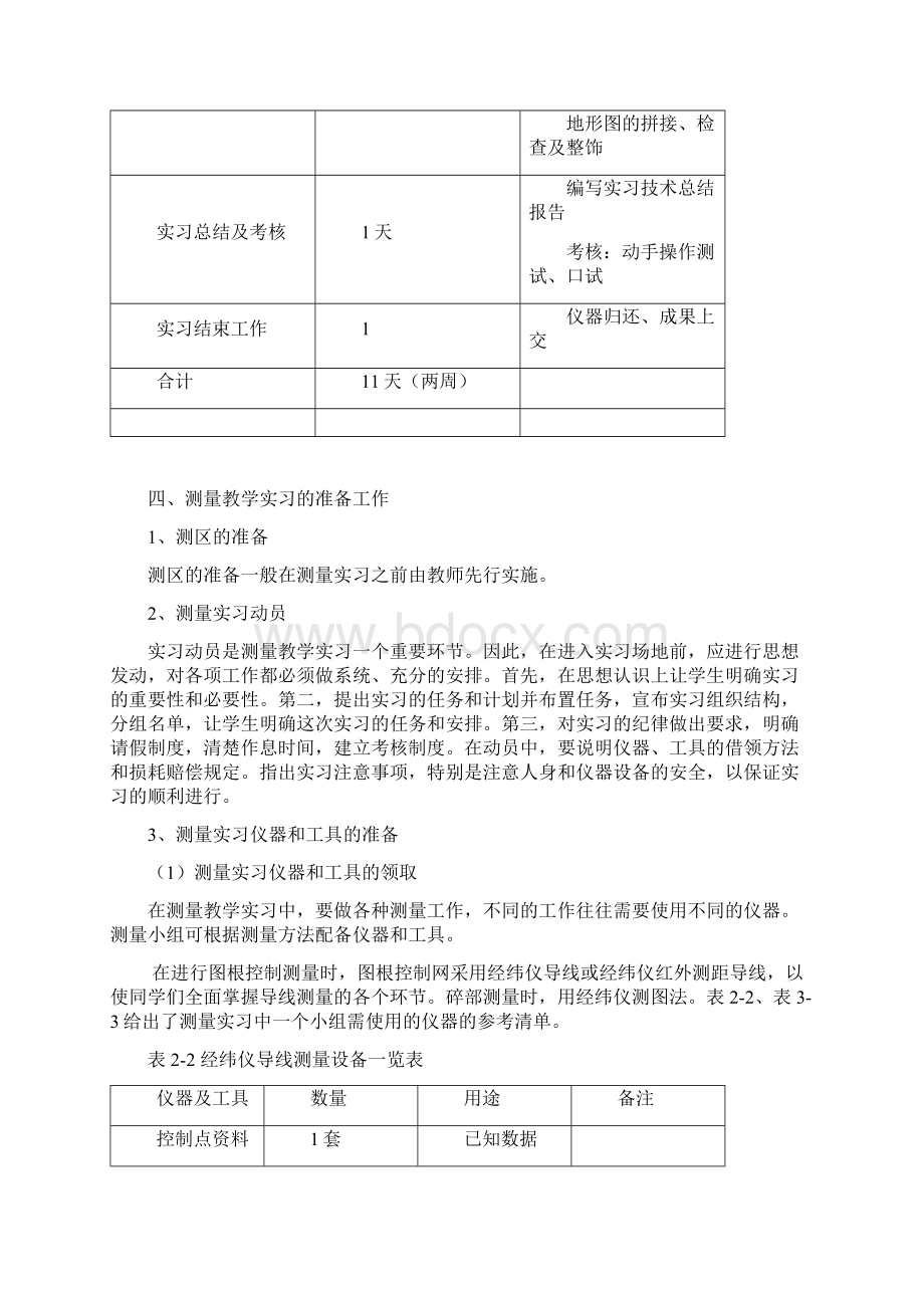 大比例尺地形图的测绘实习指导.docx_第3页