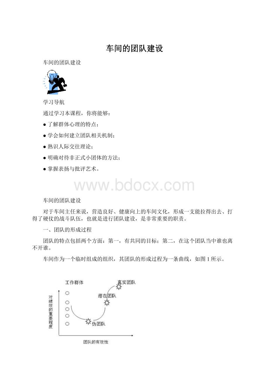 车间的团队建设Word文件下载.docx_第1页