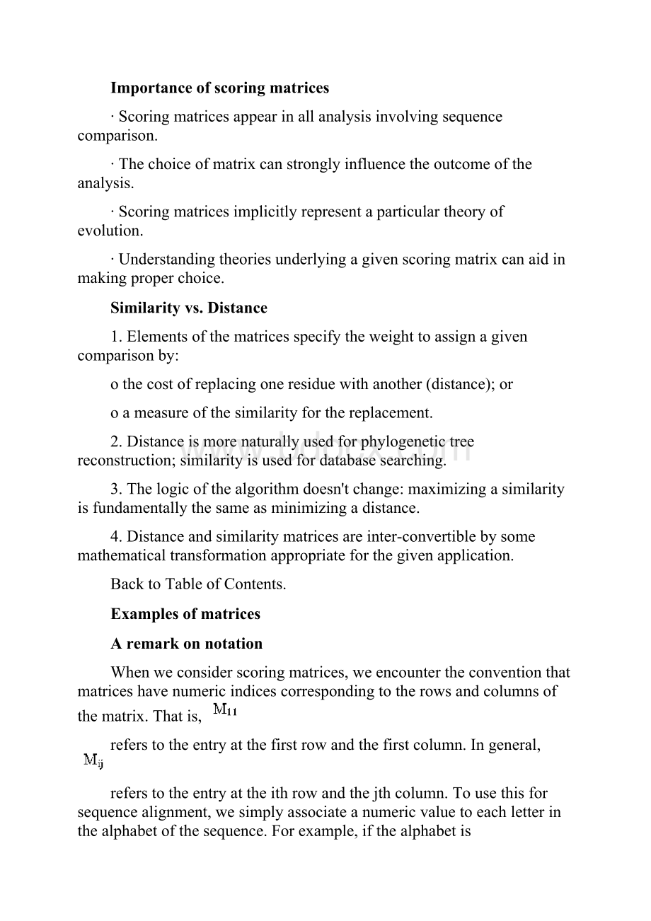 Weight Matrices for Sequence Similarity Scoring.docx_第3页