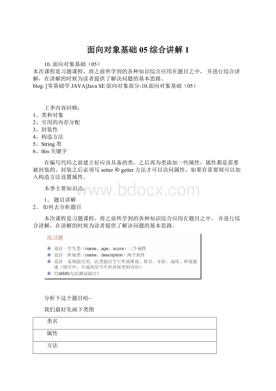 面向对象基础05综合讲解1.docx