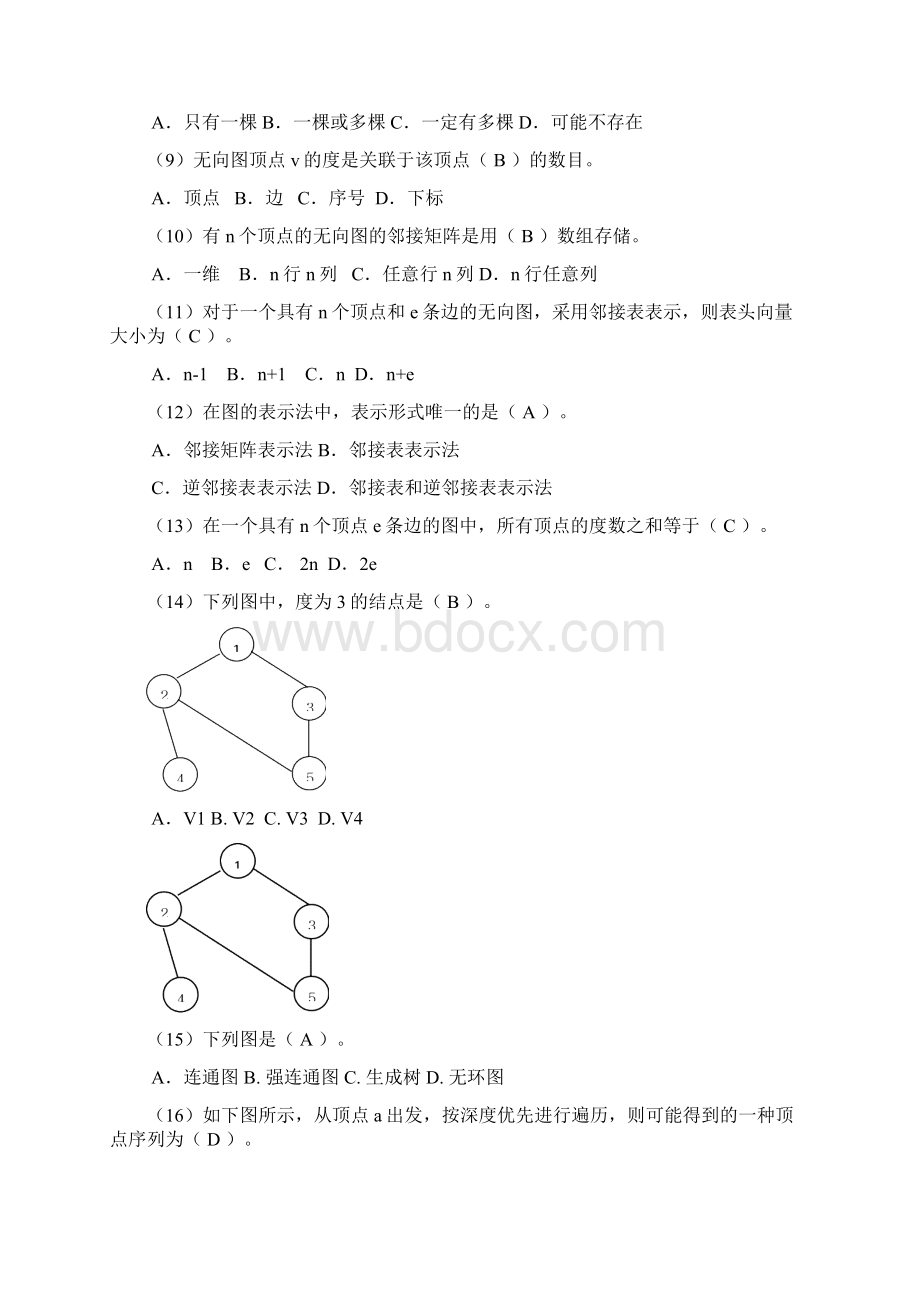 数据结构单元8练习参考答案汇编.docx_第3页