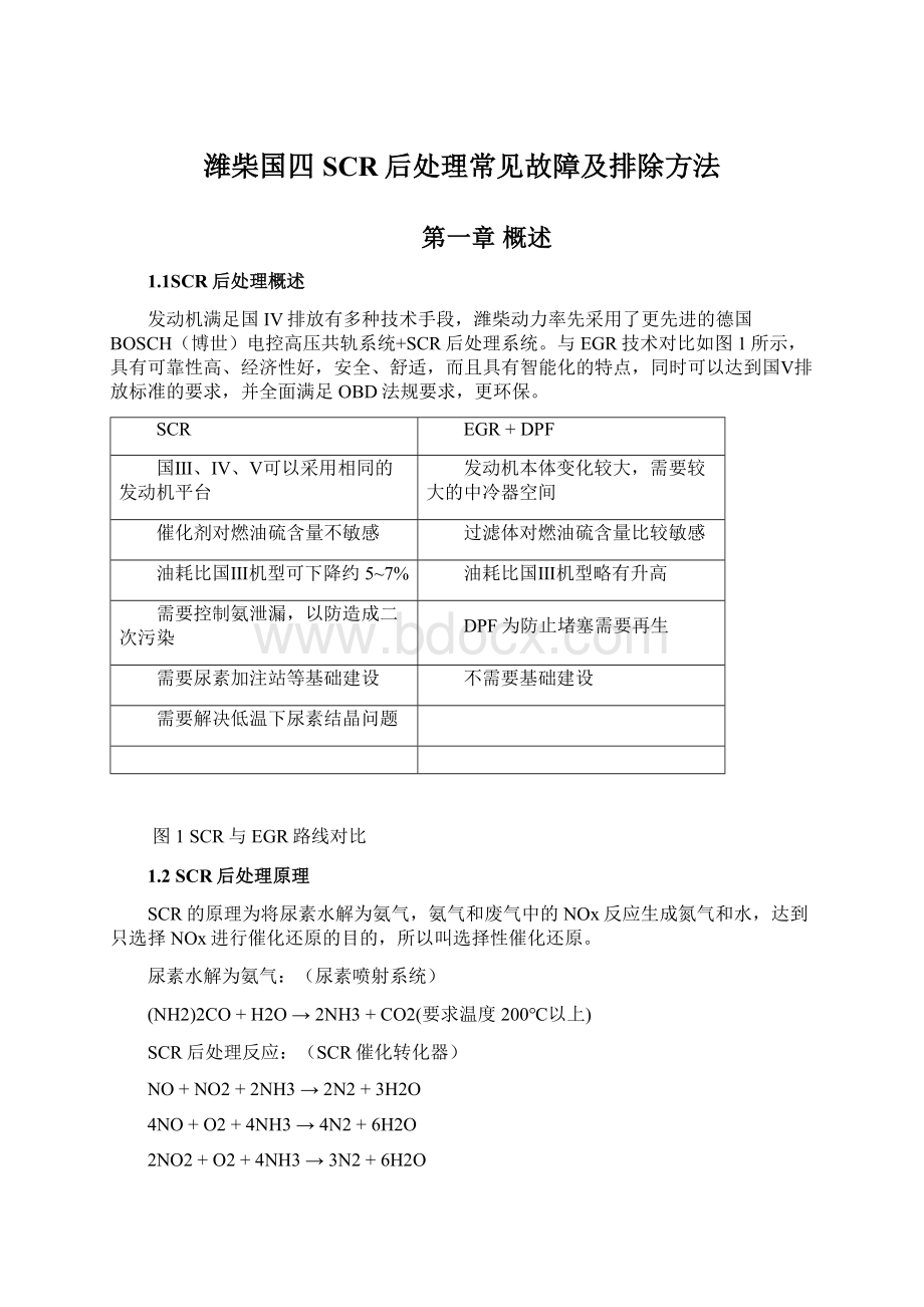 潍柴国四SCR后处理常见故障及排除方法.docx_第1页