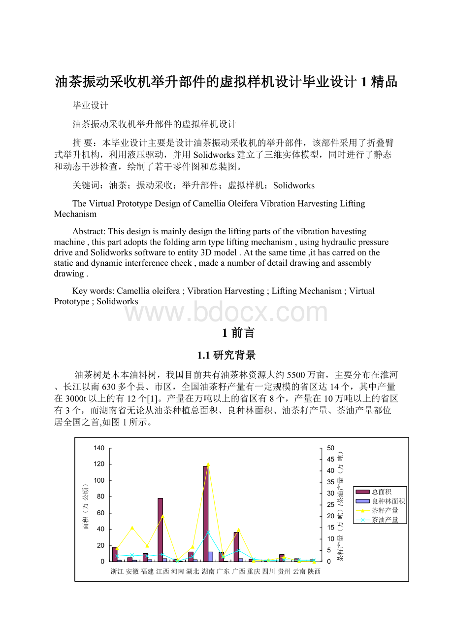 油茶振动采收机举升部件的虚拟样机设计毕业设计1 精品Word格式文档下载.docx