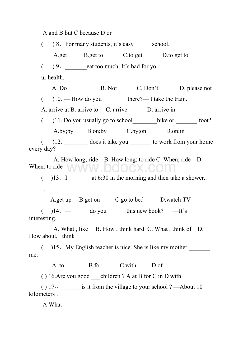 七年级英语下学期质量检测试题答案不全人教新目标版.docx_第2页