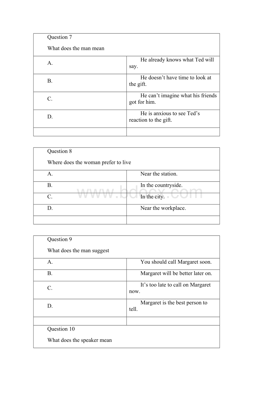 模拟题十三听力问卷.docx_第3页