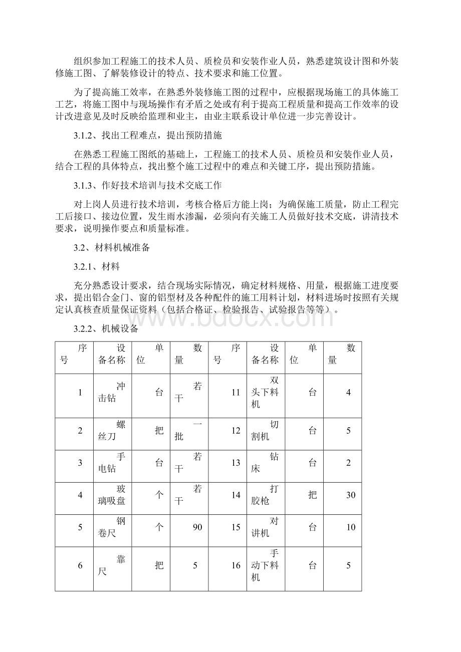 铝合金门窗专项施工方案公共建筑学校.docx_第3页