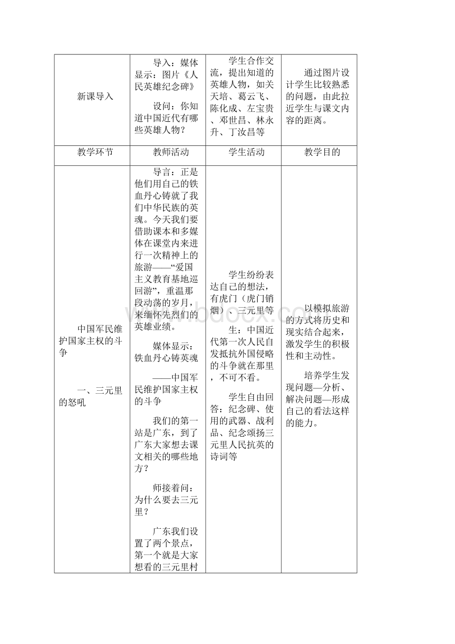 《中国军民维护国家主权的斗争》教学设计文档格式.docx_第2页