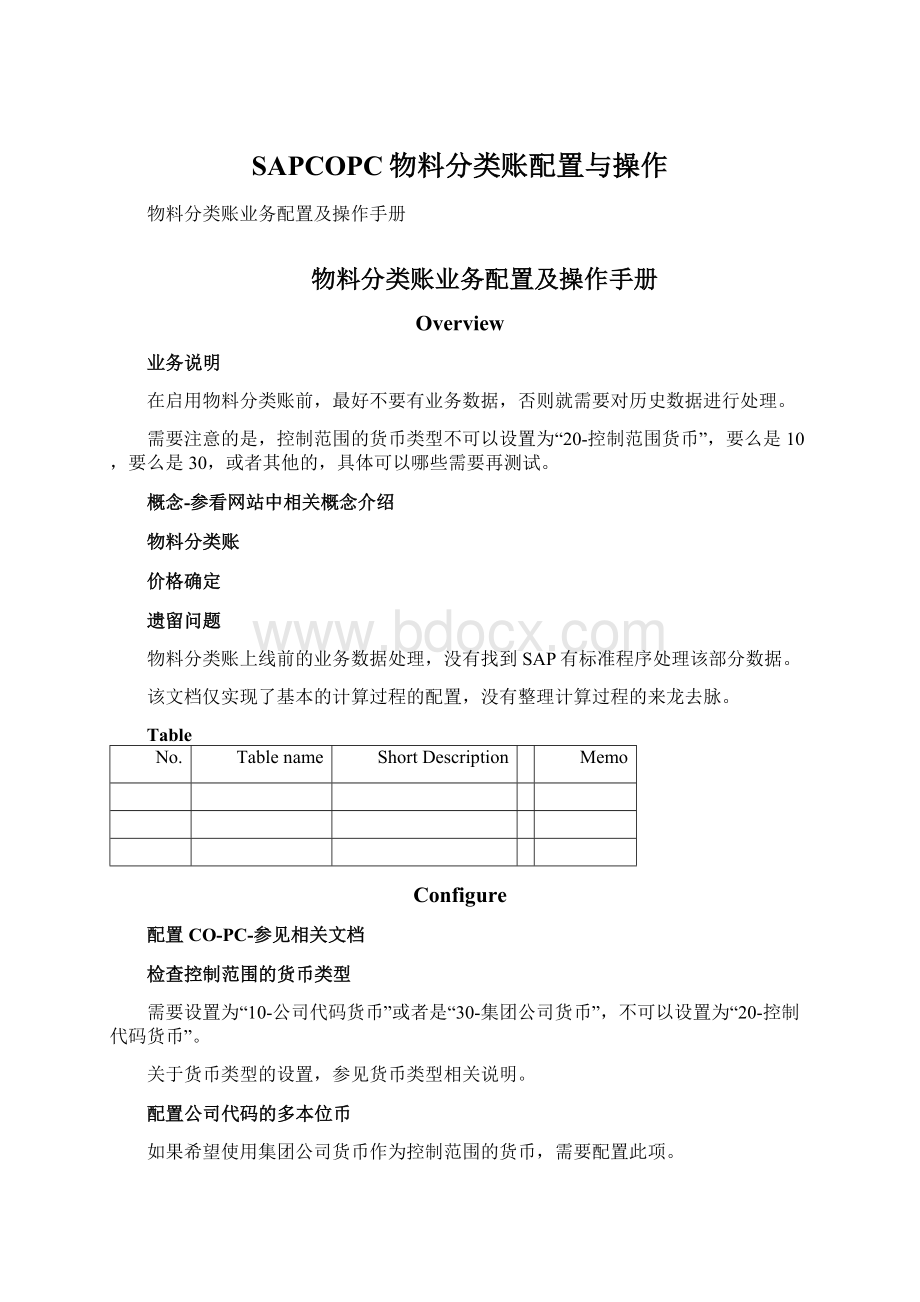 SAPCOPC物料分类账配置与操作Word下载.docx_第1页