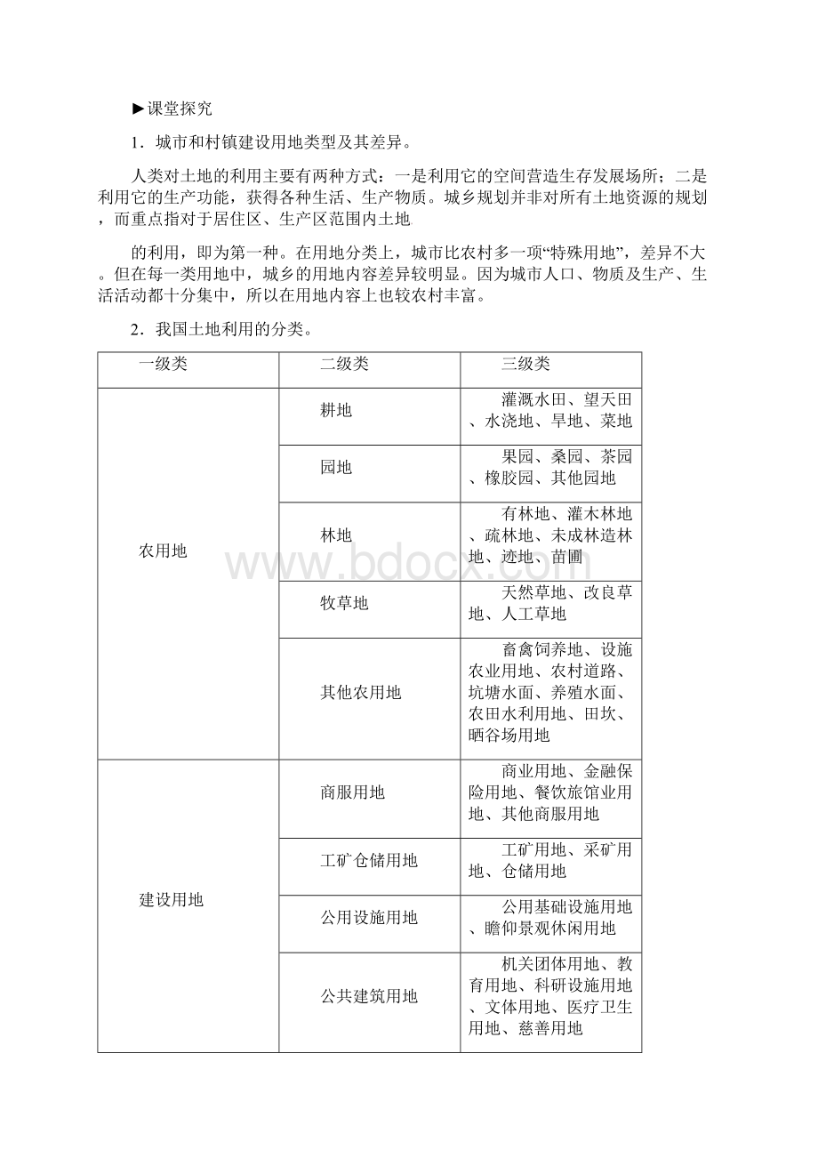 高中地理第三章城乡规划第二节城乡土地利用与功能分区练习新人教版选修4.docx_第2页