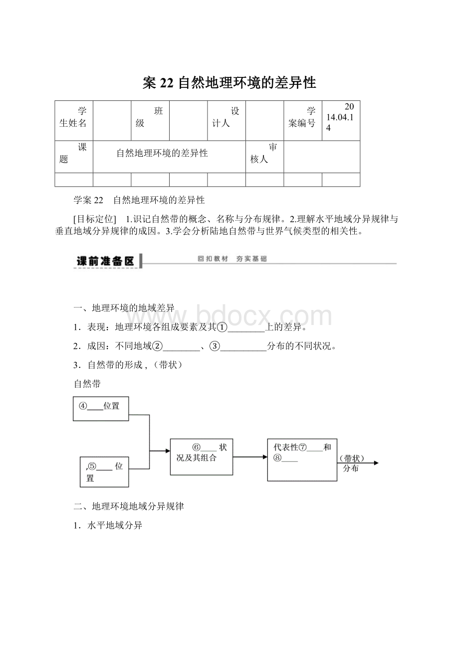 案22 自然地理环境的差异性.docx