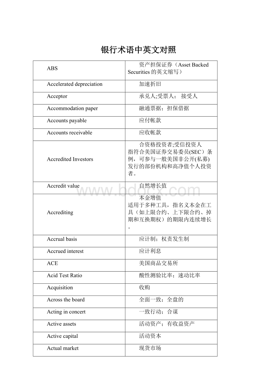 银行术语中英文对照.docx_第1页