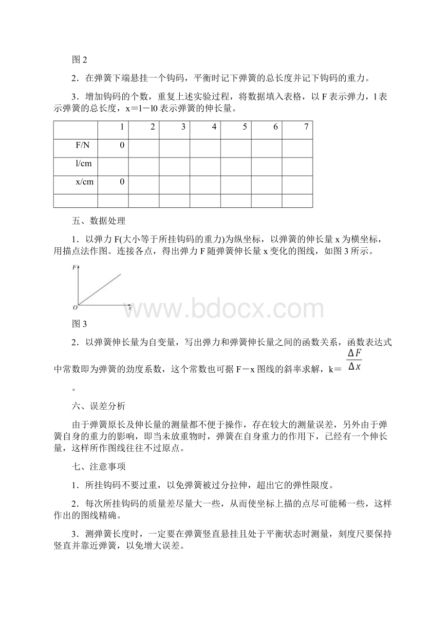 实验探究弹簧伸长量与弹力的关系.docx_第2页