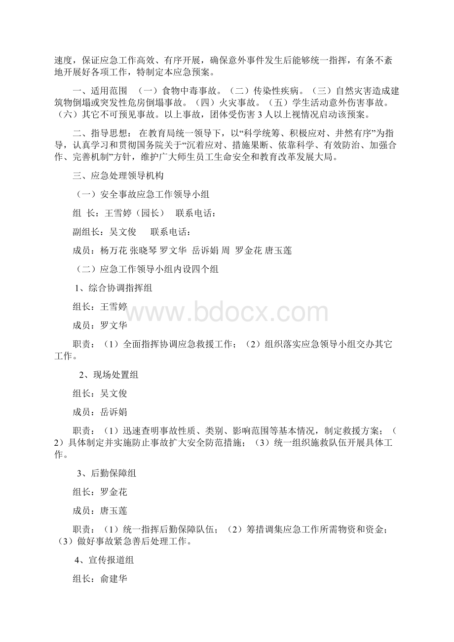 新民幼儿园各类应急预案全套.docx_第2页