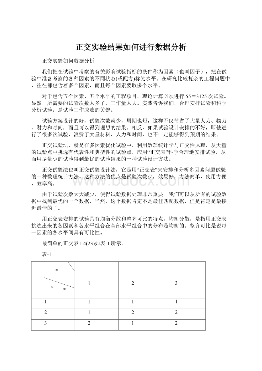 正交实验结果如何进行数据分析Word下载.docx_第1页