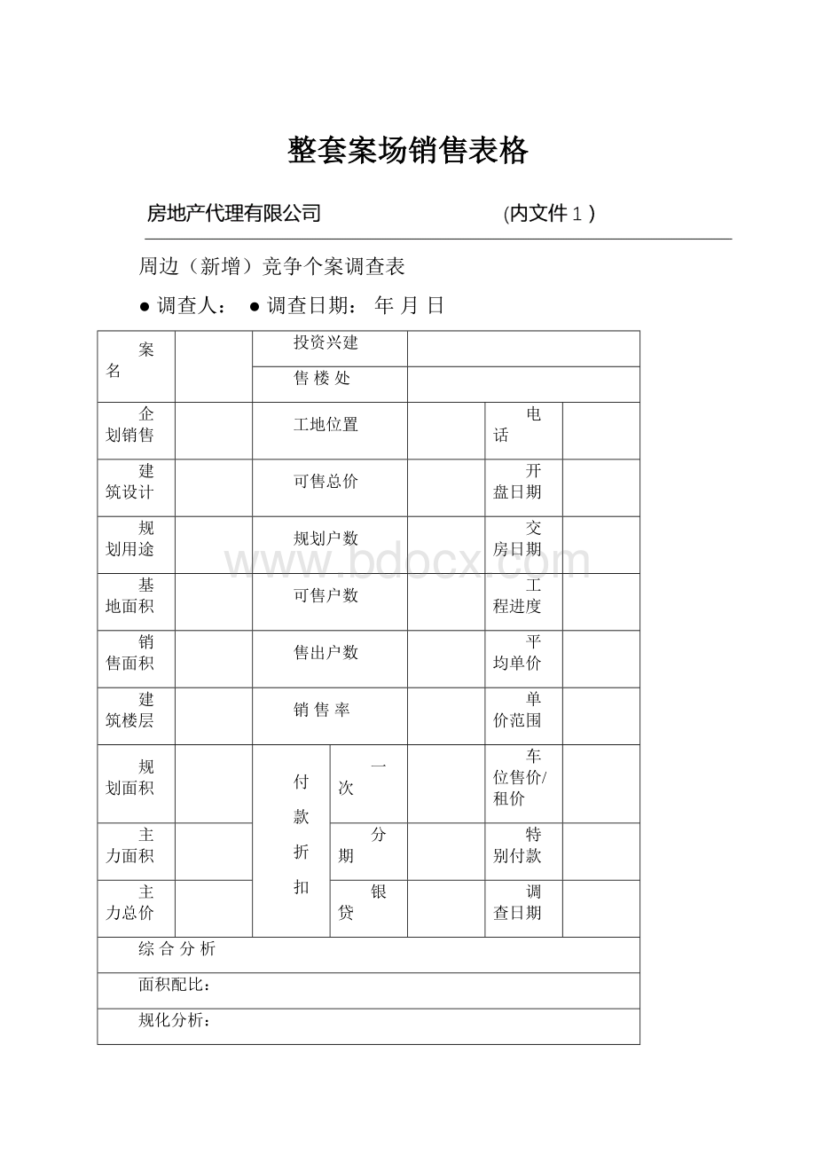 整套案场销售表格.docx_第1页